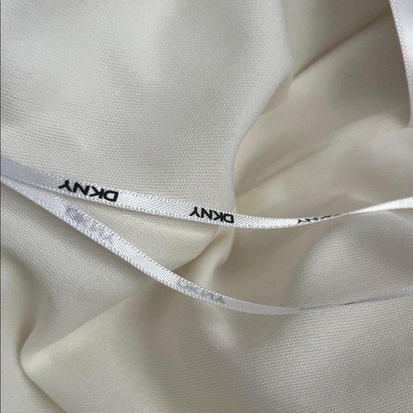 DKNY Cream Asymmetrical Midi Skirt - Picture 10 of 11